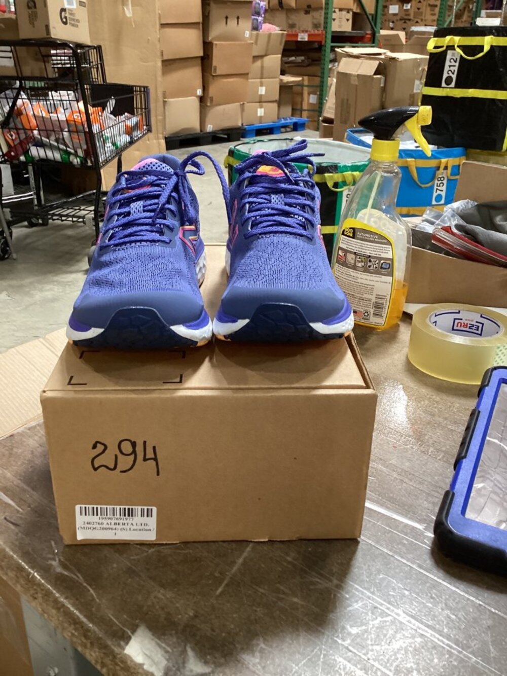 New Balance Womens Fresh Foam 680v7 W680CB7 Blue Running Shoes Sneakers - Picture 2 of 7
